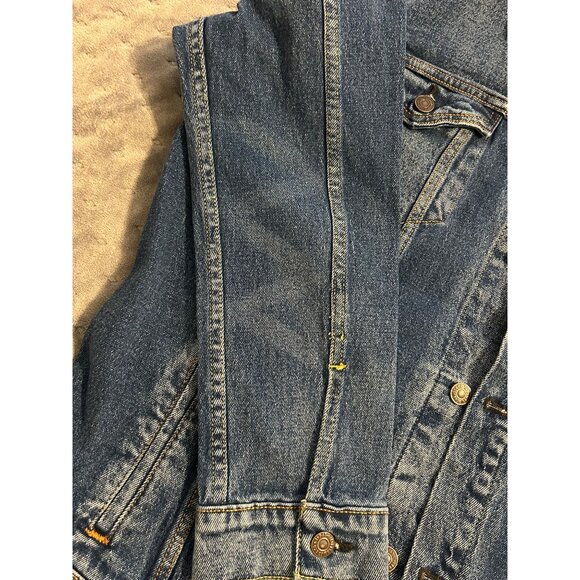 Levis Mens XL Blue Denim Trucker Jean Jacket Classic Fit Button-Front - Picture 3 of 10